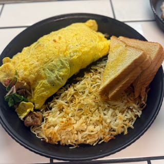 3 egg cheese omelet only